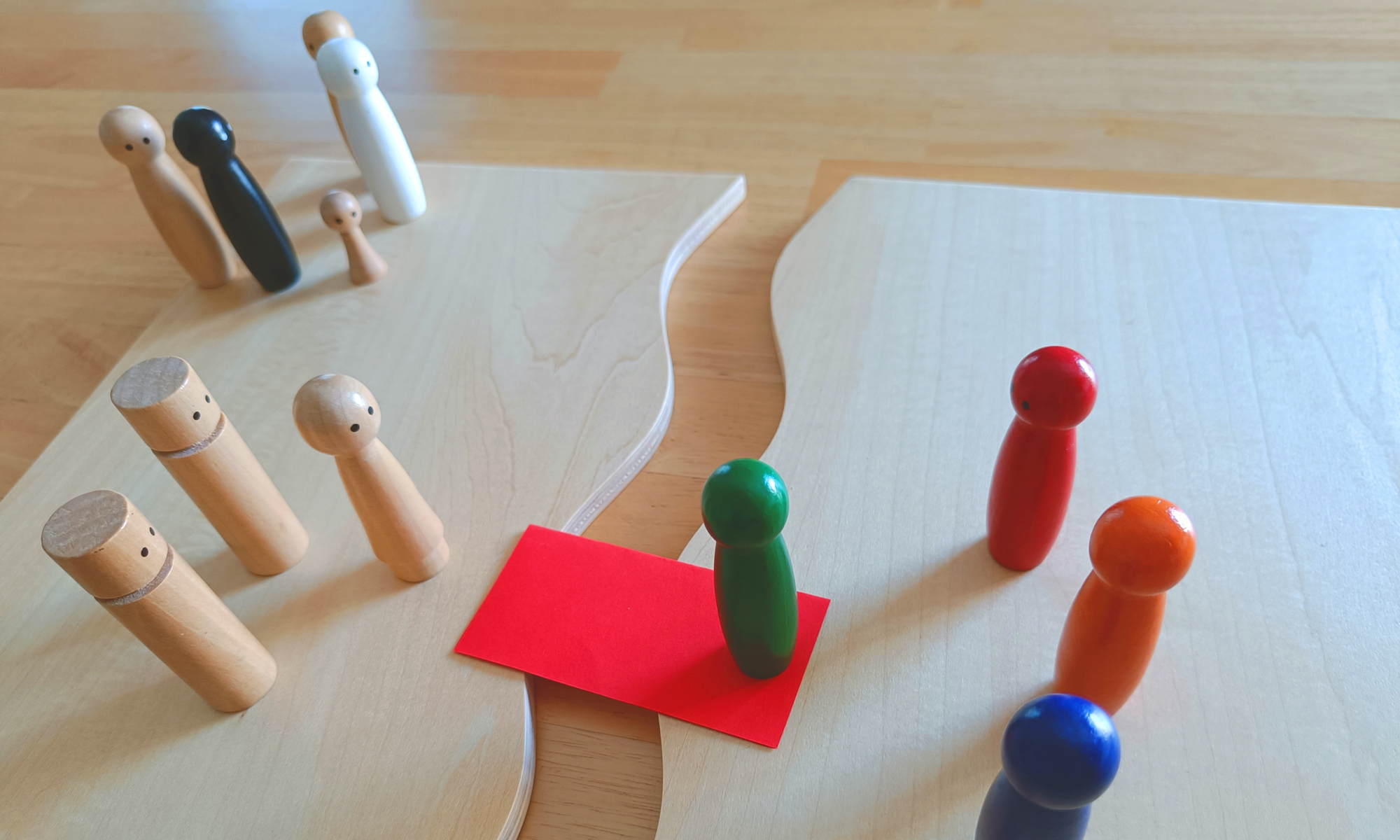 Aufstellung mit Figuren